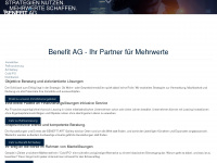 benefit-ag.com Webseite Vorschau