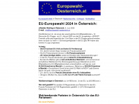 europawahl-oesterreich.at Webseite Vorschau