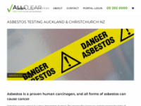 allclear.nz Webseite Vorschau