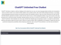 chatgptunlimited.org Webseite Vorschau