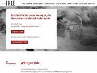 weingut-ihle.org Webseite Vorschau