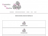 cobyma-cosmetics.at Webseite Vorschau