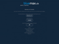 bluemax-technics.ch Webseite Vorschau