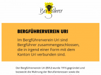 bergfuehrerverein-uri.ch Webseite Vorschau
