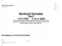 berthold-schadek.net Webseite Vorschau