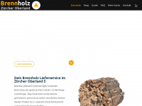 brennholz-zo.ch Webseite Vorschau