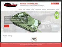militarymodelling.info Webseite Vorschau
