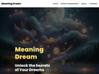 meaningdream.com Webseite Vorschau