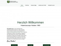 hubertuscorps-hoisten.de Webseite Vorschau