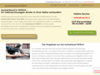 autoankauf-willich24.de Webseite Vorschau