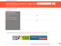 kirchheimunterteck-regional.de Webseite Vorschau
