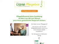 liane-pflegebox.de Webseite Vorschau