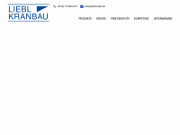 liebl-kranbau.de Webseite Vorschau