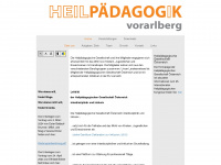 heilpaedagogikvorarlberg.org Webseite Vorschau