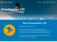 snowboarden100.de Webseite Vorschau