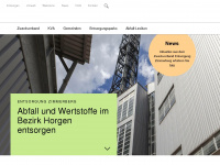 entsorgungzimmerberg.ch Webseite Vorschau