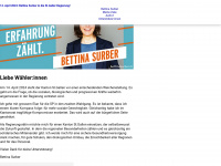 bettinasurber.ch Webseite Vorschau