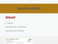 biohofacker.ch Webseite Vorschau
