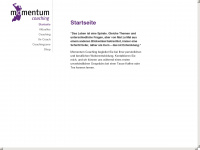 momentum-coaching.ch Webseite Vorschau