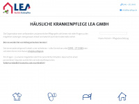 lea-pflege.de Webseite Vorschau