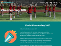 cheerleading100.de Webseite Vorschau