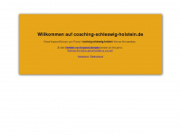 coaching-schleswig-holstein.de Webseite Vorschau