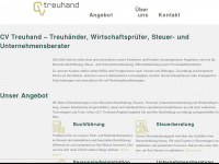 cv-treuhand.ch Webseite Vorschau