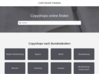 copyshop-finden.de Webseite Vorschau