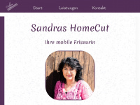 sandras-homecut.de Webseite Vorschau