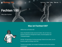 fechten100.de Webseite Vorschau