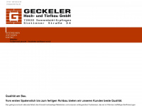 geckeler-bau.de Webseite Vorschau
