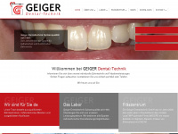 geiger-dentaltechnik.de Webseite Vorschau