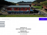 partzilla.ch Webseite Vorschau