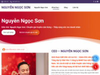 nguyenngocson.com Webseite Vorschau