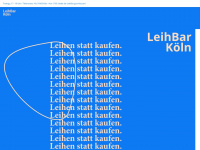 leihbar-koeln.de Webseite Vorschau