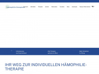 haemophilie-therapie.de Webseite Vorschau