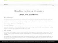 klimaallianz-mv.de Webseite Vorschau