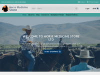 horsemedicinestore.com Webseite Vorschau