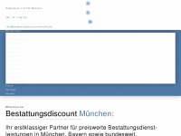 bestattungsdiscount-muenchen.de Webseite Vorschau