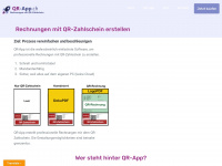 qr-app.ch Webseite Vorschau