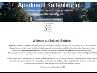 apartment-kaltenbrunn.de Webseite Vorschau