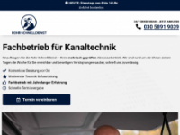 rohr-schnelldienst.com Webseite Vorschau