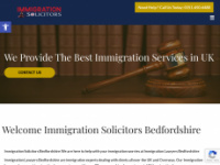 immigrationsolicitorsbedfordshire.co.uk Webseite Vorschau