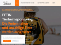 urlaub.tierheimsponsoring.eu Webseite Vorschau