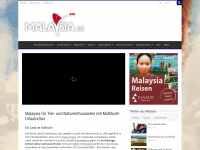 malaysia.de Webseite Vorschau