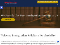 immigrationsolicitorshertfordshire.co.uk Webseite Vorschau