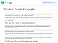 rewriterapp.com Webseite Vorschau