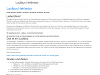 laufbus-hehlentor.de Webseite Vorschau