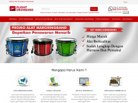 pabrikalatdrumband.com Webseite Vorschau