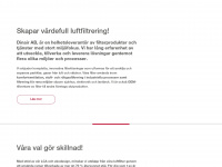 dinair.se Webseite Vorschau